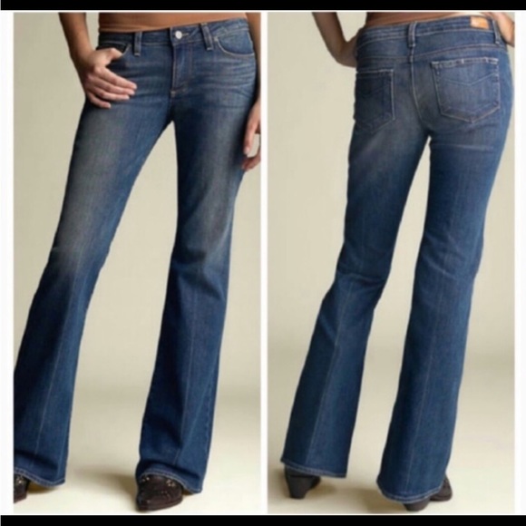 PAIGE Robertson wide leg flare denim jeans size 32 - Picture 2 of 12